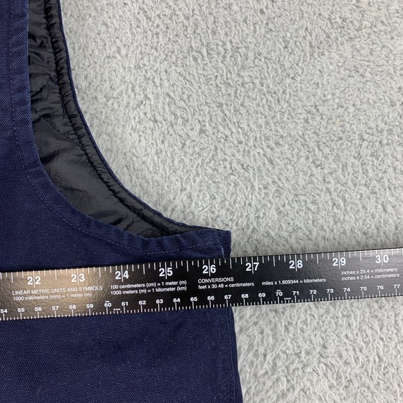 VIntage Carhartt Vest Mens 2XL XXL Blue Arctic Quilted Lined Duck Made In USA - Picture 7 of 12